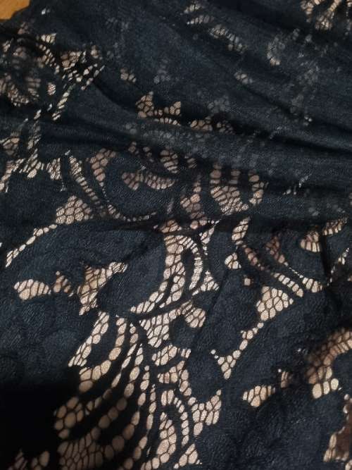 Beautiful Jason Kieck Black Lace Dress - One Shoulder Dress - Size Small
