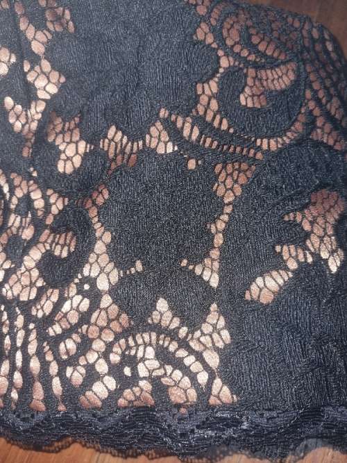 Beautiful Jason Kieck Black Lace Dress - One Shoulder Dress - Size Small