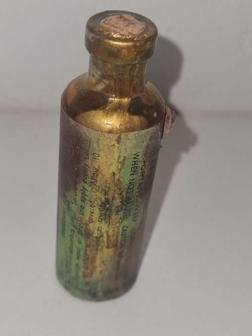 Vintage Liquid Gold bottle - 9cm