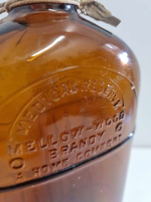 Vintage Mellow-Wood Brandy Bottle - Medical Reserve