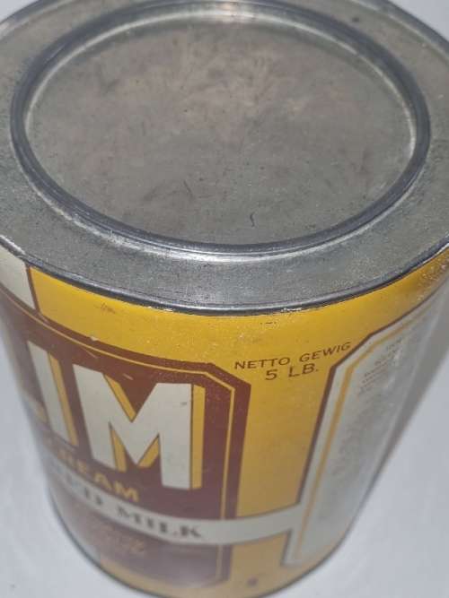 Vintage 5 LBS Klim Powdered Milk Tin - The Borden Company SA - Rare Find!!!