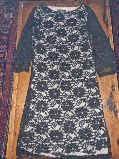 Beautiful Black Lace Dress by G-Couture - Size 34