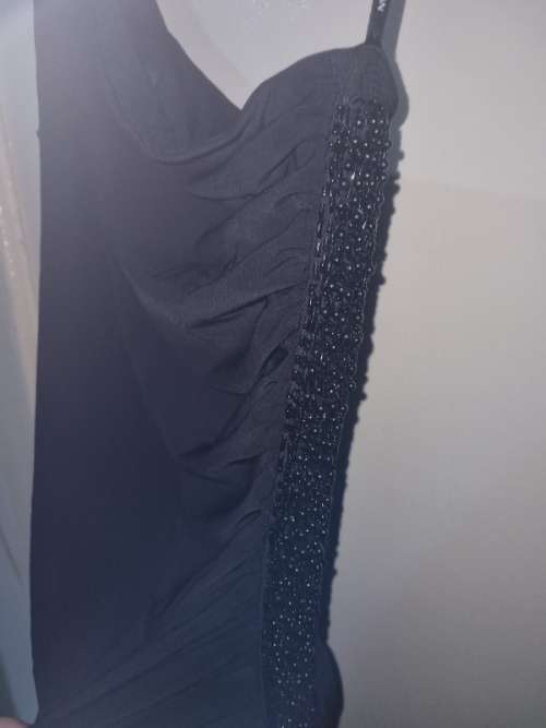 Black One Shoulder Frank Lyman Dress - Size UK 10 (Will fit SA 34)  Designer Dress