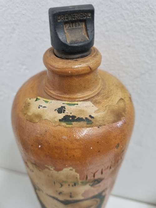 Vintage Stoneware De Kuyper Liqueur Bottle