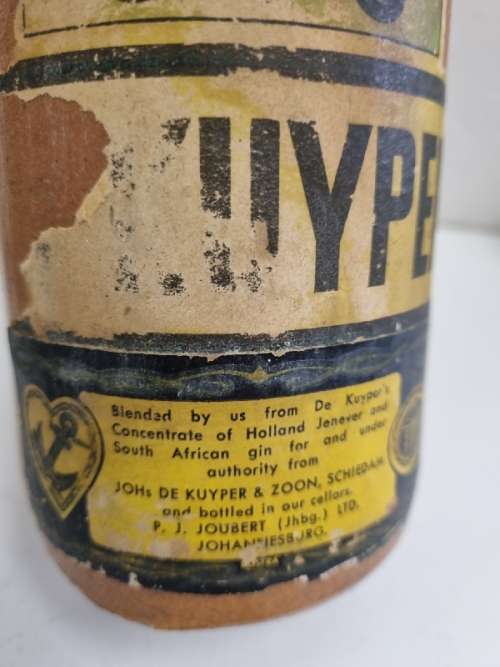 Vintage Stoneware De Kuyper Liqueur Bottle