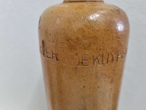 Vintage Stoneware De Kuyper Liqueur Bottle