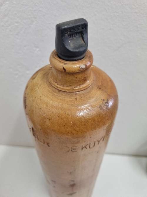 Vintage Stoneware De Kuyper Liqueur Bottle