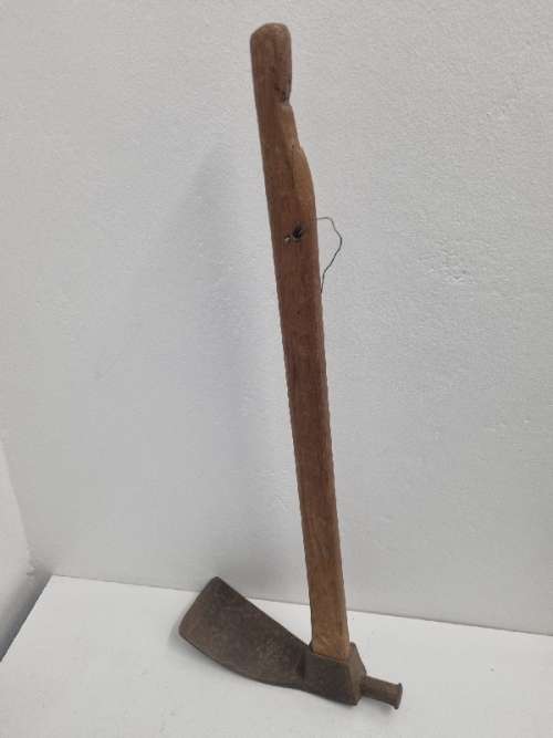 Vintage Tool - No. 2 W. Staley Hoe Tool with long wooden handle