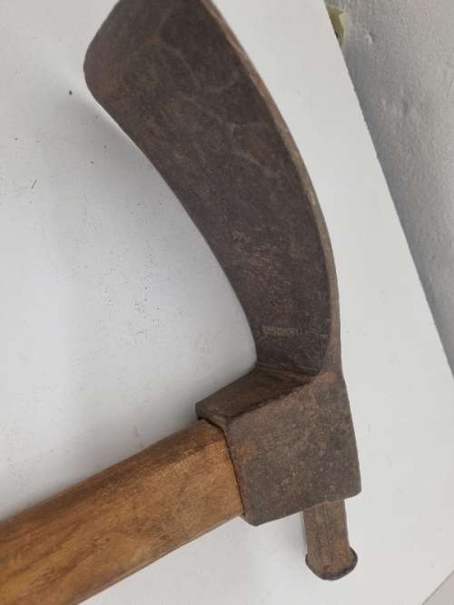 Vintage Tool - No. 2 W. Staley Hoe Tool with long wooden handle