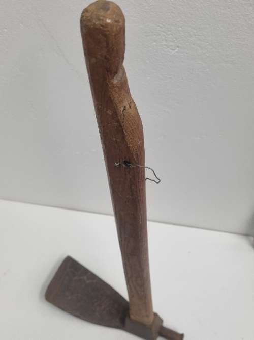 Vintage Tool - No. 2 W. Staley Hoe Tool with long wooden handle