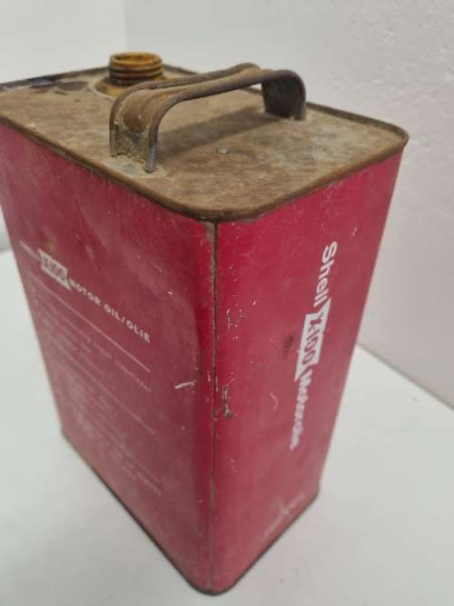 Vintage Shell X-100 Motor Oil / Olie Tin - 1 Gal.