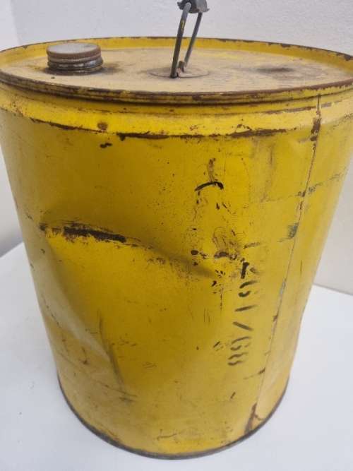 Vintage Shell Windmill Oil 5 Gallon Tin - Shell Windpompolie - 5 Gellings