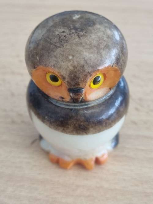 Genuine Alabaster Owl - Made in Italy