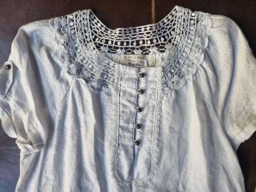 Beautiful DalyDress - Luxury Linen with Lace detail - Size M