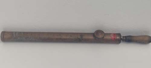 Vintage Brass Carl Schlieper Syringe Sprayer Tool - Flower Sprayer with wooden handle