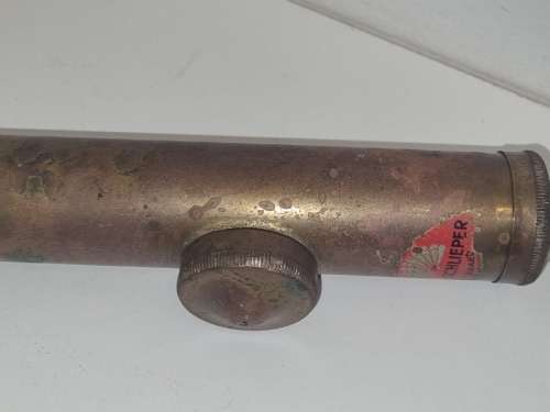Vintage Brass Carl Schlieper Syringe Sprayer Tool - Flower Sprayer with wooden handle