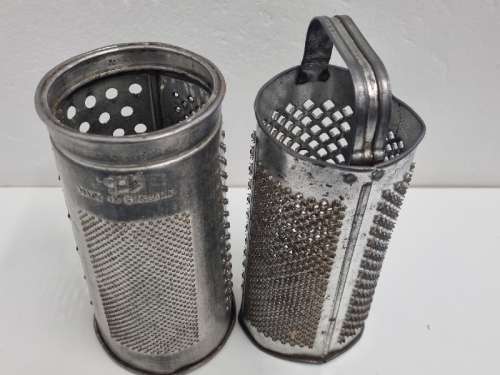 2 x Vintage Cylinder Graters - Tala & Other