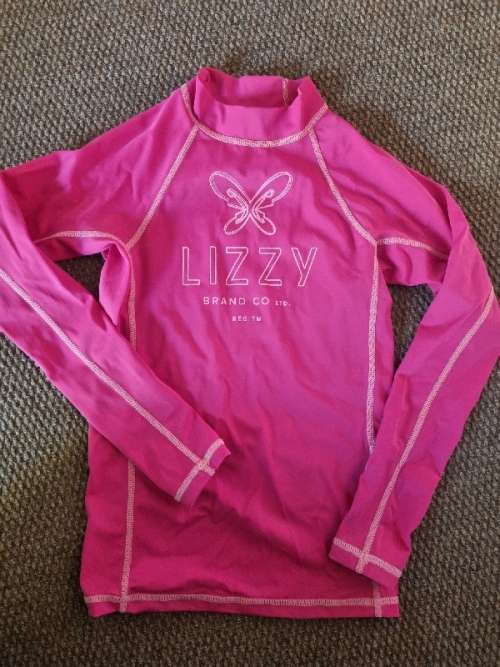 Pink Lizzy Long Sleeve Swim Top - 7-8 Years