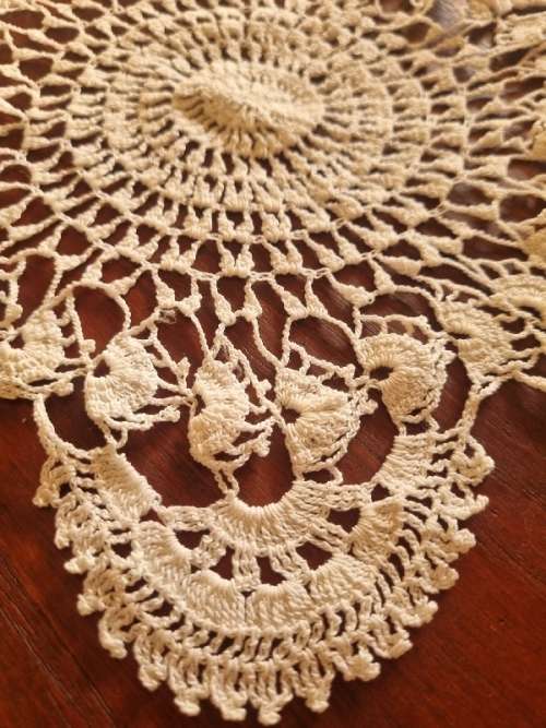 Beautiful Crochet Doily - Diameter - 22cm