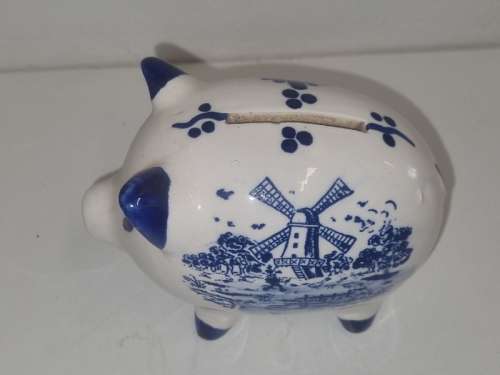 Beautiful Delft Piggy Bank