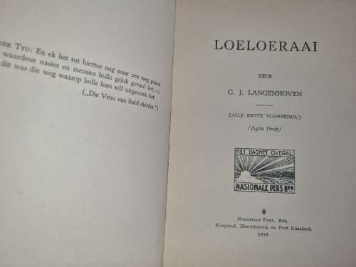 Loeloeraai - C.J. Langenhoven - 1939 - Almal se Boeke