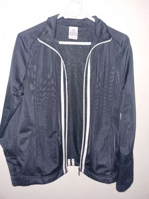 Black Adidas Jacket - Size UK 12
