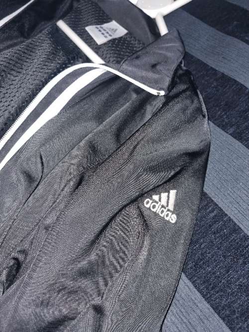 Black Adidas Jacket - Size UK 12