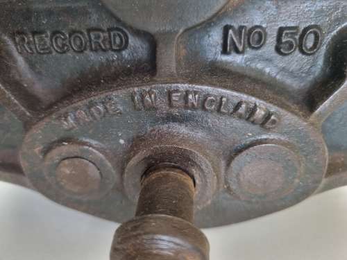 Vintage Small Record Woodwork Vice No. 50 - Made in England