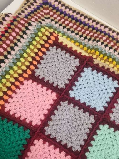 Beautiful Crochet Blanket - 1.78m x 1.46m