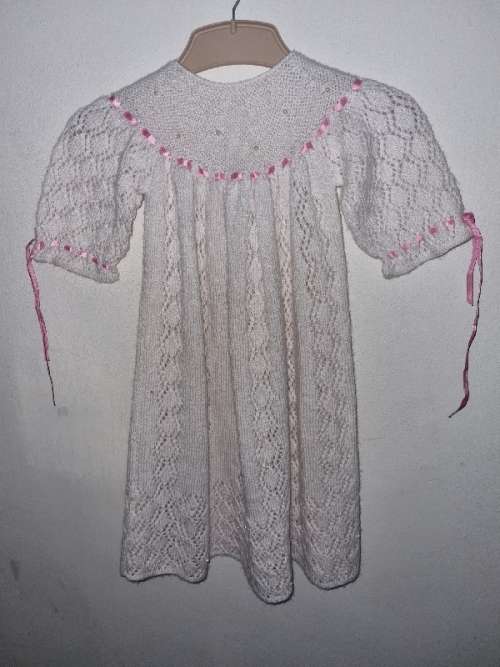Beautiful Knitted Christening Dress / Dooprok