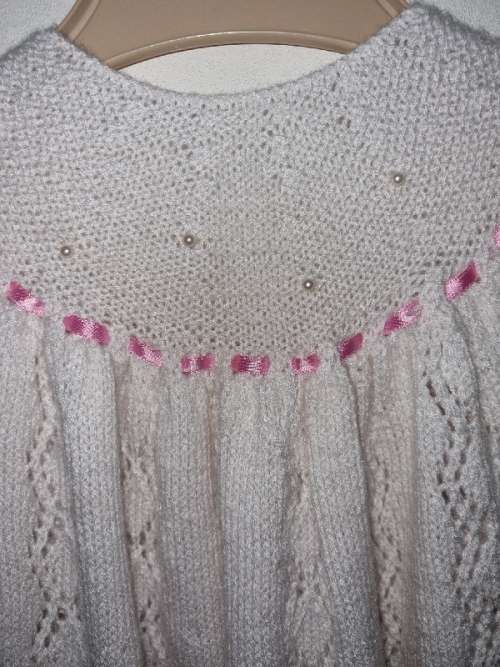 Beautiful Knitted Christening Dress / Dooprok