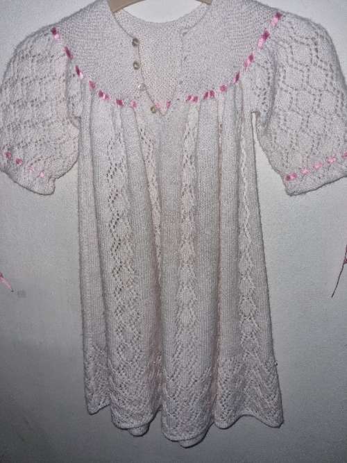 Beautiful Knitted Christening Dress / Dooprok