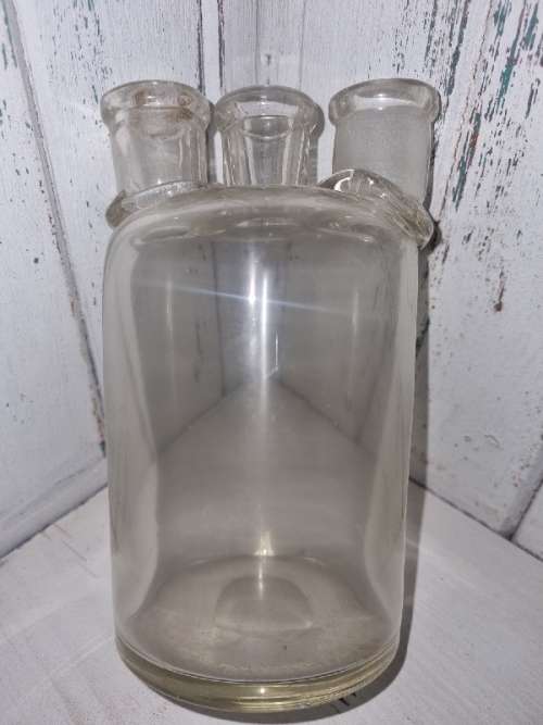 Antique Woulfe Chemistry Bottle - Height - 15.5cm