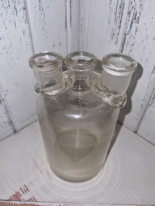Antique Woulfe Chemistry Bottle - Height - 15.5cm