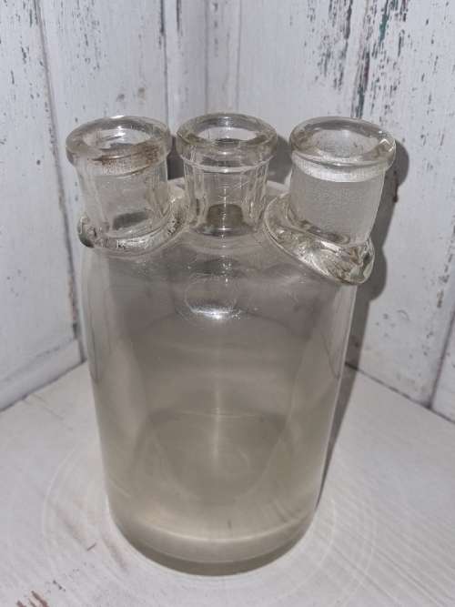 Antique Woulfe Chemistry Bottle - Height - 15.5cm