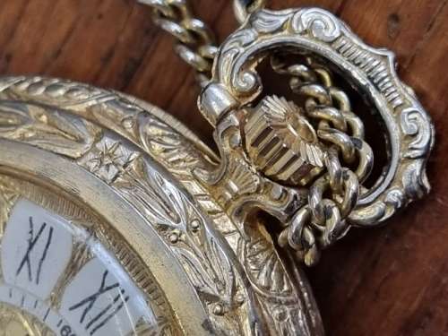 Vintage Eton Swiss Made Pocket Watch with Chain