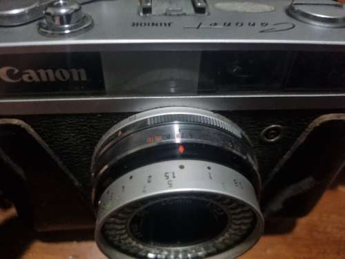 Vintage Canon Canonet Junior Camera in Leather Pouch