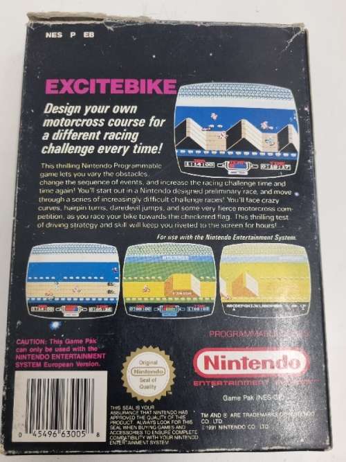 Vintage Excitebike Nintendo Game - Programmable Series