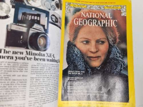 6 Volumes National Geographic Magazines - 1976 - Neatly bound together in file
