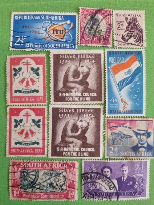 11 x Old SA stamps