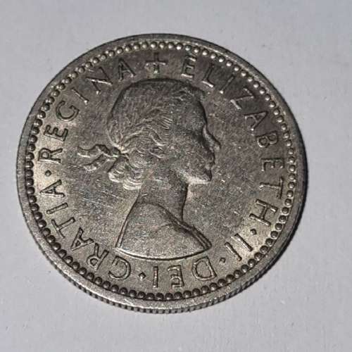 1957 Six Pence Coin