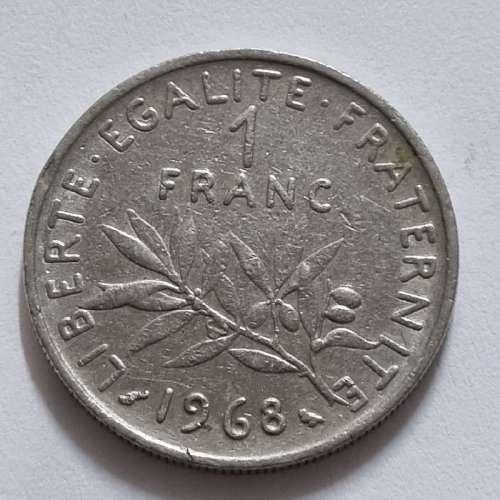 France - 1968 1 Franc coin