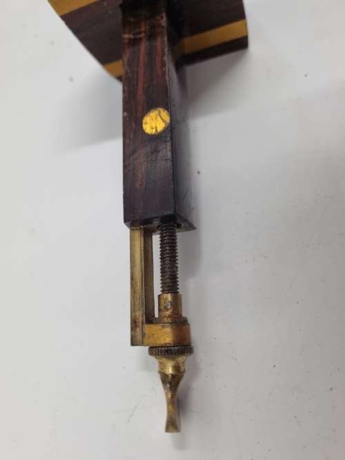 Vintage Marking Gauge - Wood with brass inlays