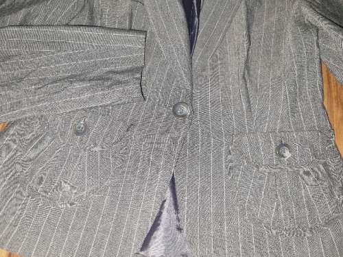 Beautiful Grey striped Studio W Jacket - Size 12