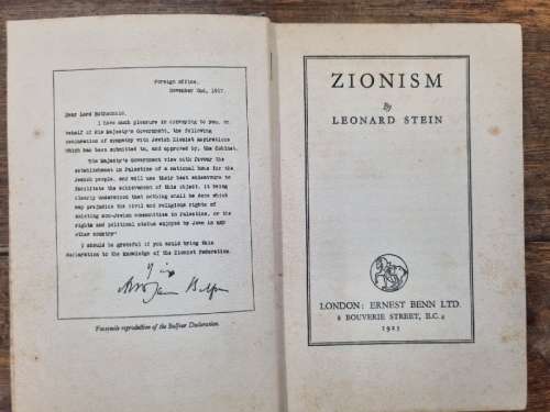 Zionism - Leonard Stein