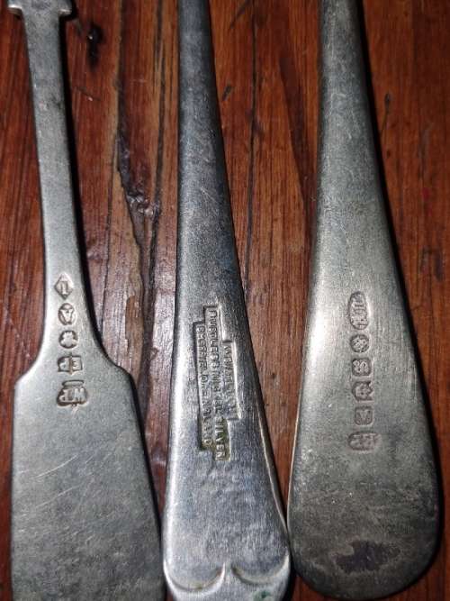 Vintage Stamped Forks & Spoon - See pictures