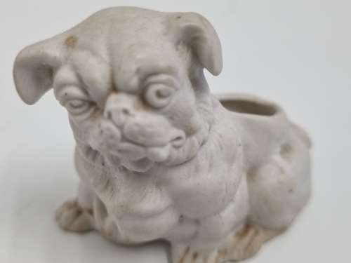 Vintage Dog Figurine / Vase - Small - Lots of detail