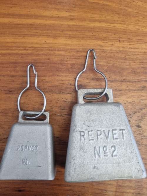 2 x Vintage Cowbells