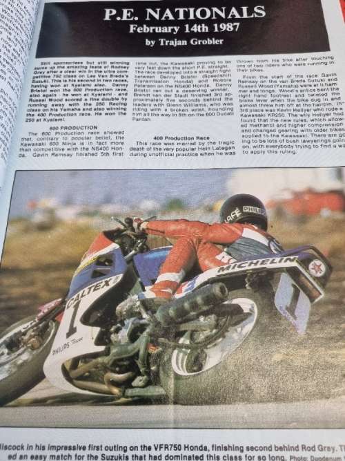 2 x 1987 Bike SA Motorcycle Magazines