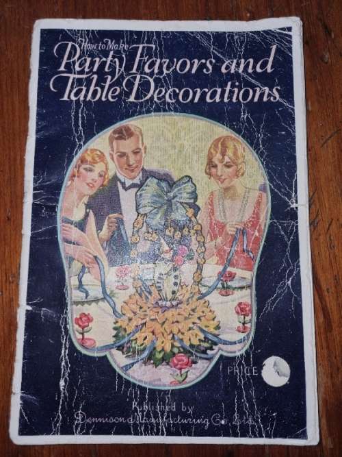How to make Party Favors and Table Decorations - Vintage book